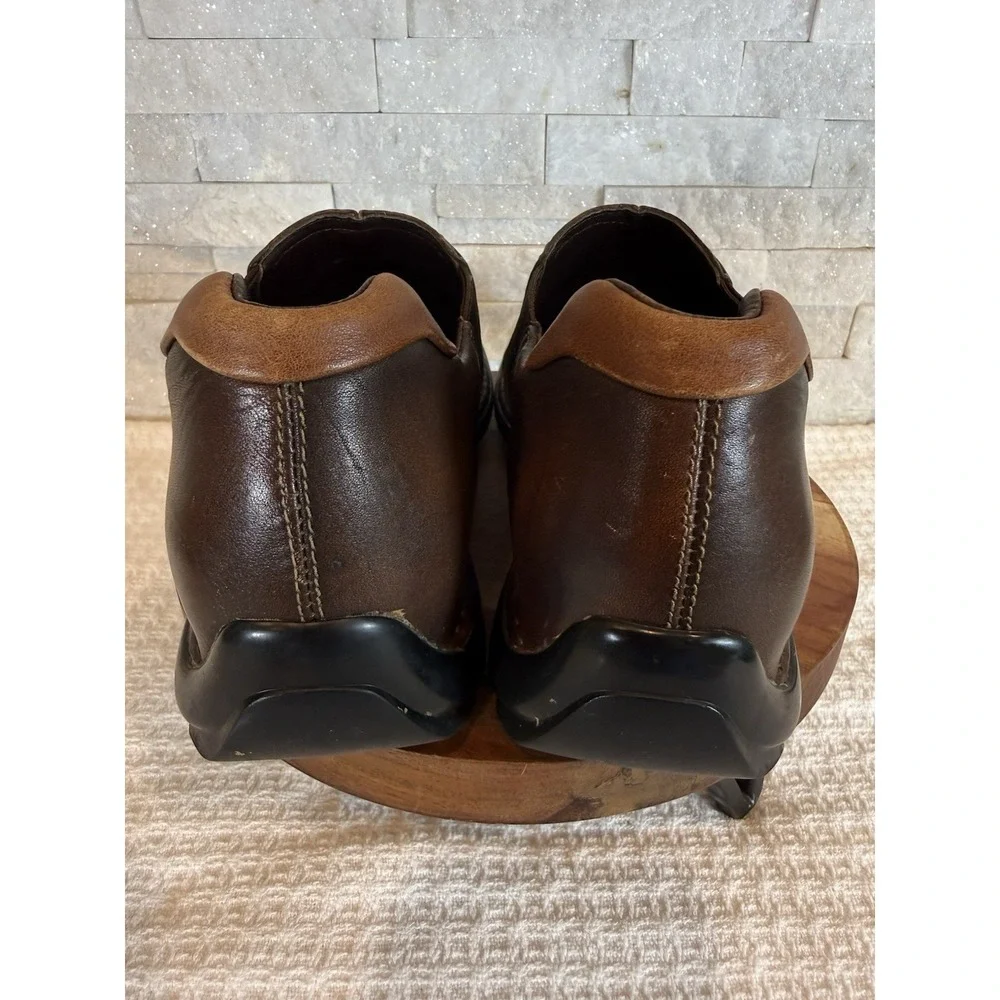 Men's Cole Haan Zeno Brown Leather Slip On Split Toe Loafers Size 8.5M